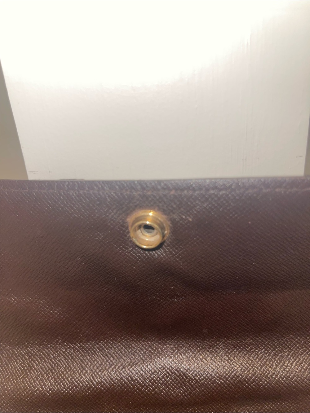 Authentic Vintage Louis Vuitton Damier Ebene Brown Crossbody Gold Hardware Snap - Picture 6 of 16